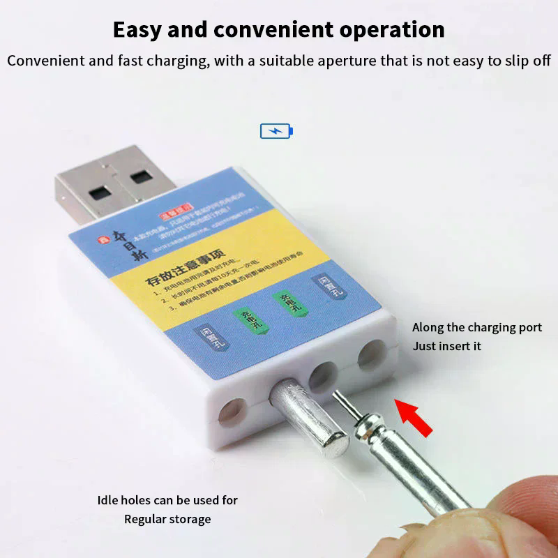 Fish Finder Charger - Cargador USB para Batería Recargable CR425,