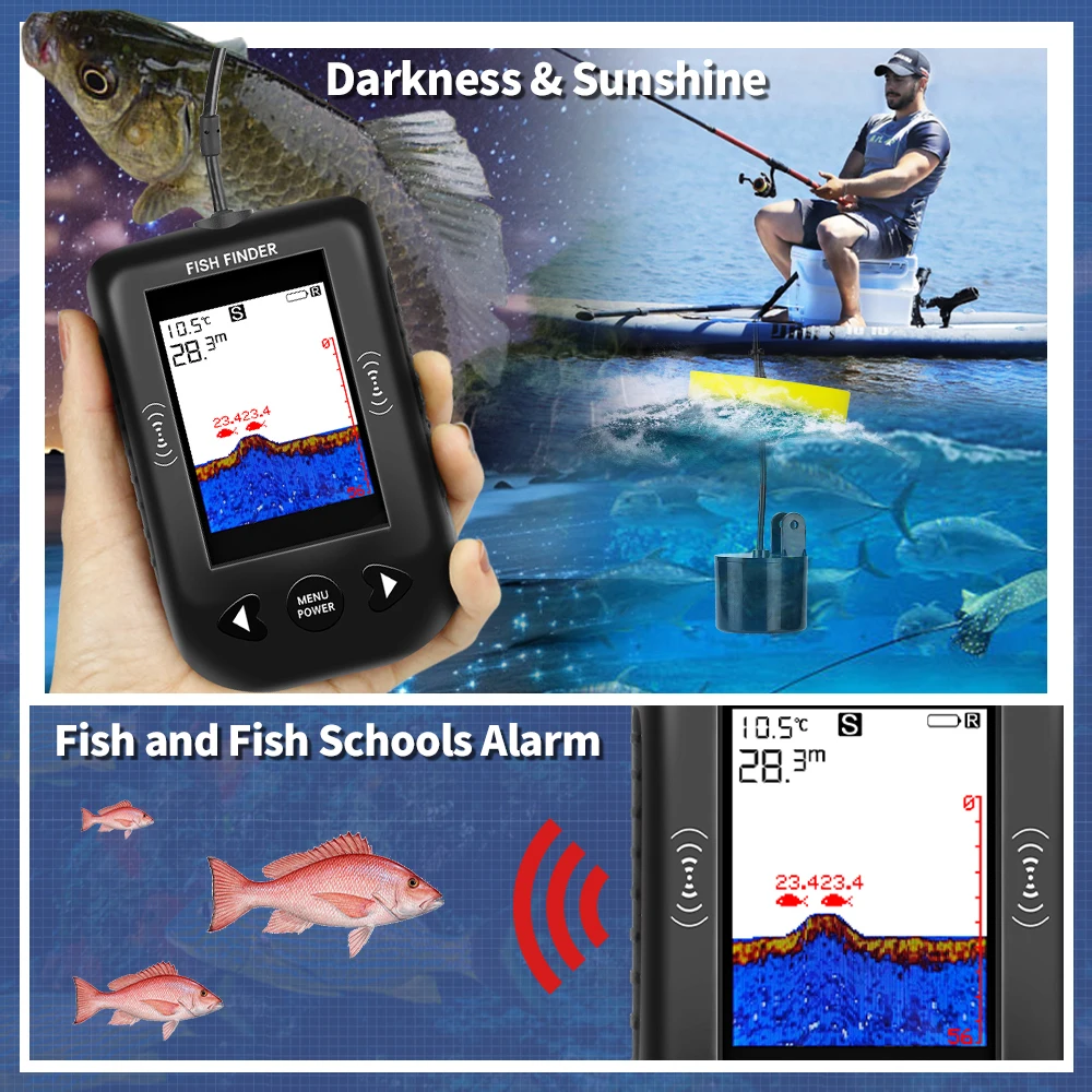 Sonda de Pesca Erchang XF03, 4 - Fish Finder Portable reseña y precio