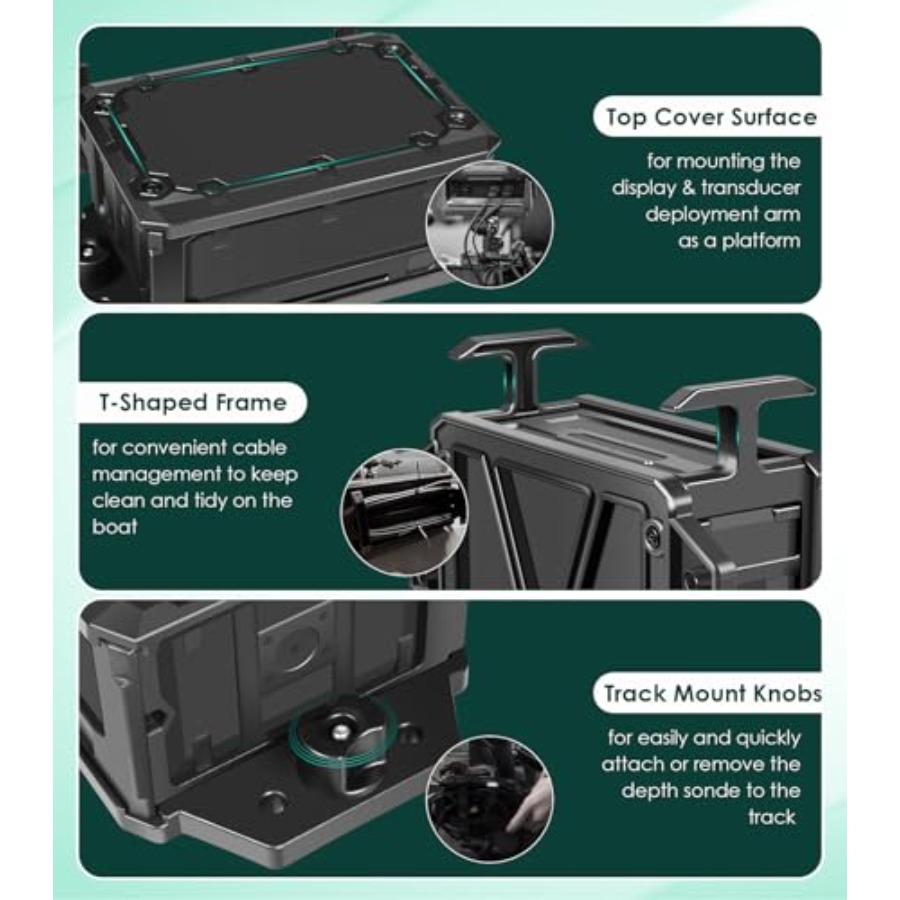 Caja de Baterías Montada en Ri - Fish Finder Mount reseña y precio