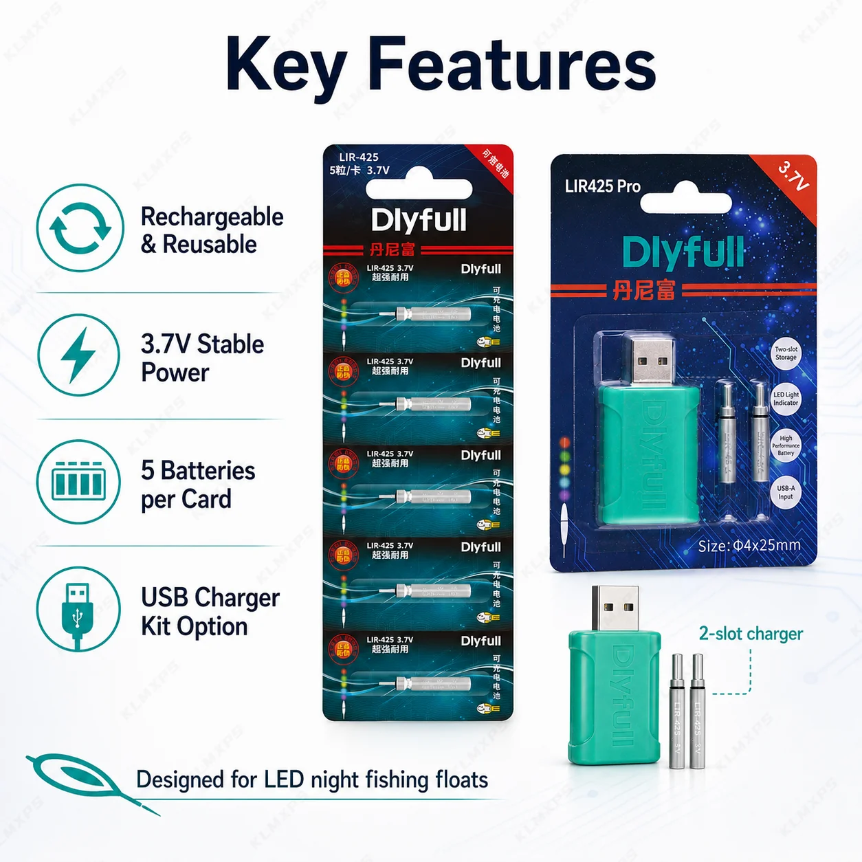 Batería de litio recargable LI - Fish Finder Charger reseña y precio